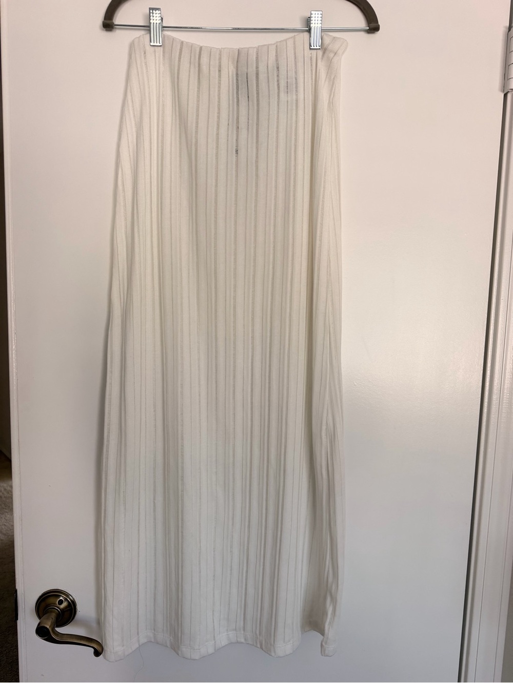 H&M Women's whitePleated Maxi Skirt size S
